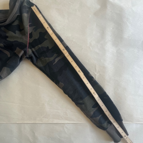 Freddy Camouflage Green Casual Pink Stitching Detail Sweatshirt Top Sweater 4 S - Picture 12 of 15